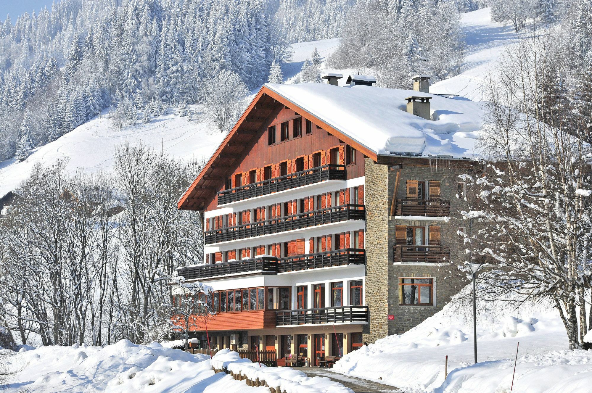 Hotel Vacances Bleues Les Chalets Du Prariand Megève Exteriör bild